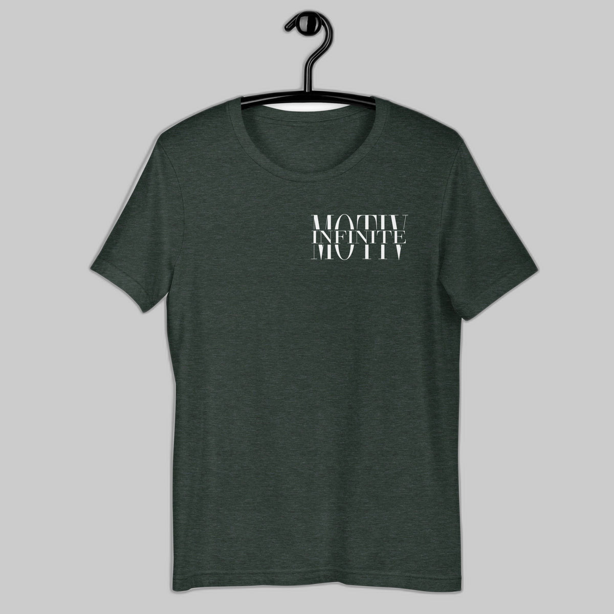Stacked Motiv White Ink Unisex T-Shirt