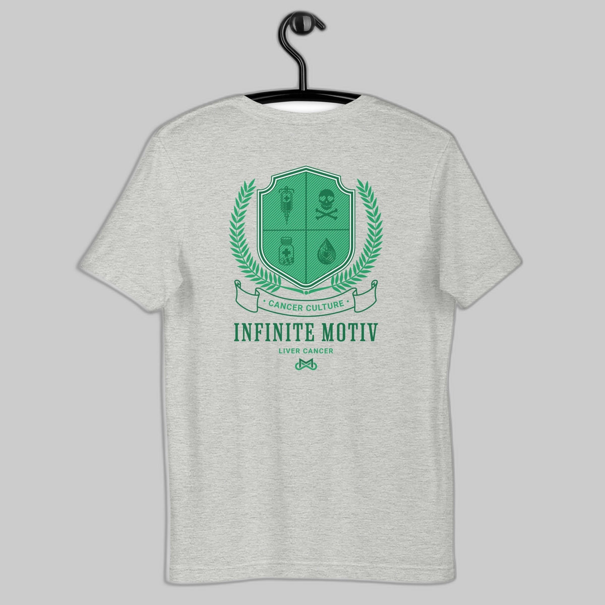 Unisex Liver Cancer Crest Embroidered t-shirt