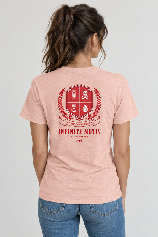 Unisex Blood Cancer Crest Embroidered t-shirt