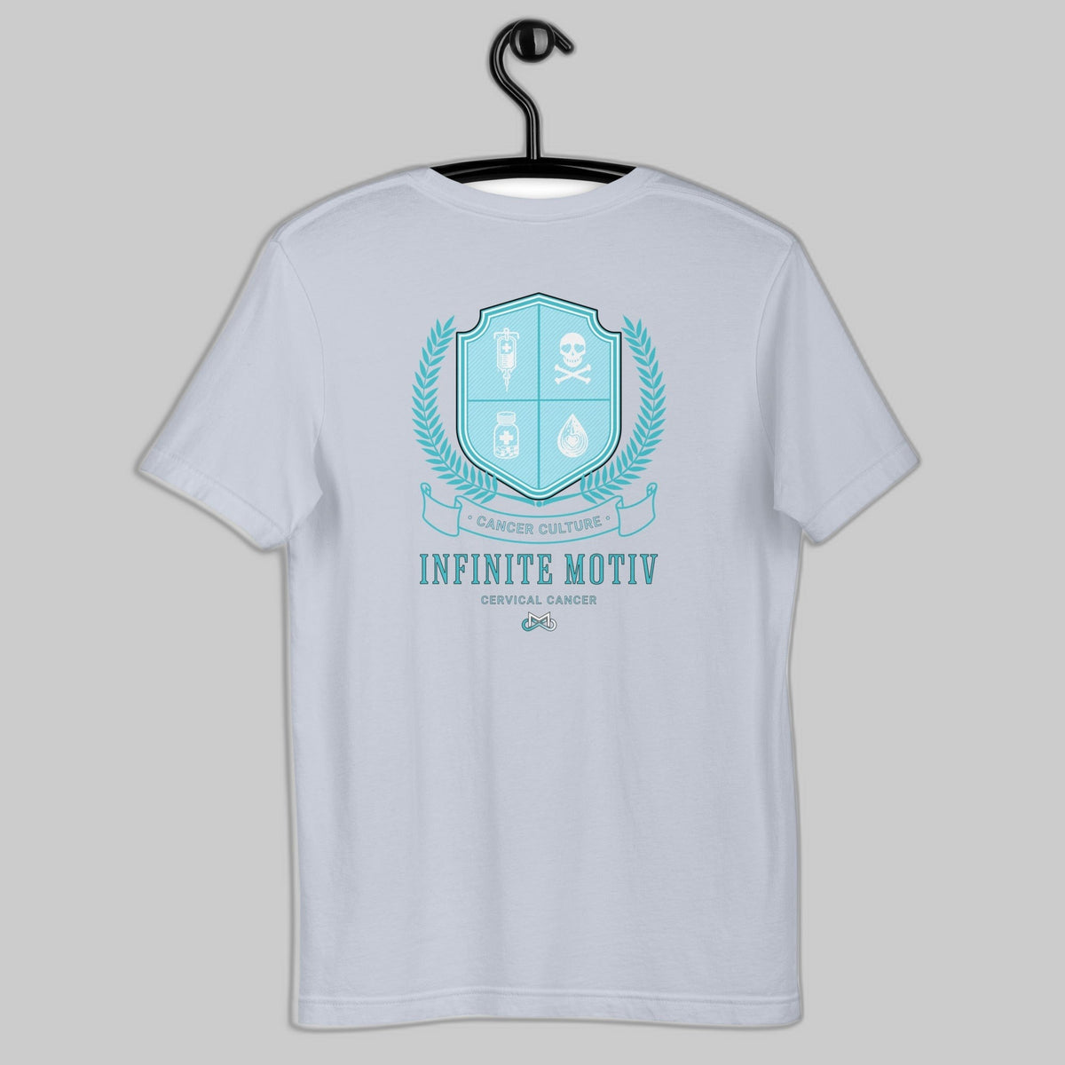 Unisex Cervical Cancer Crest Embroidered t-shirt