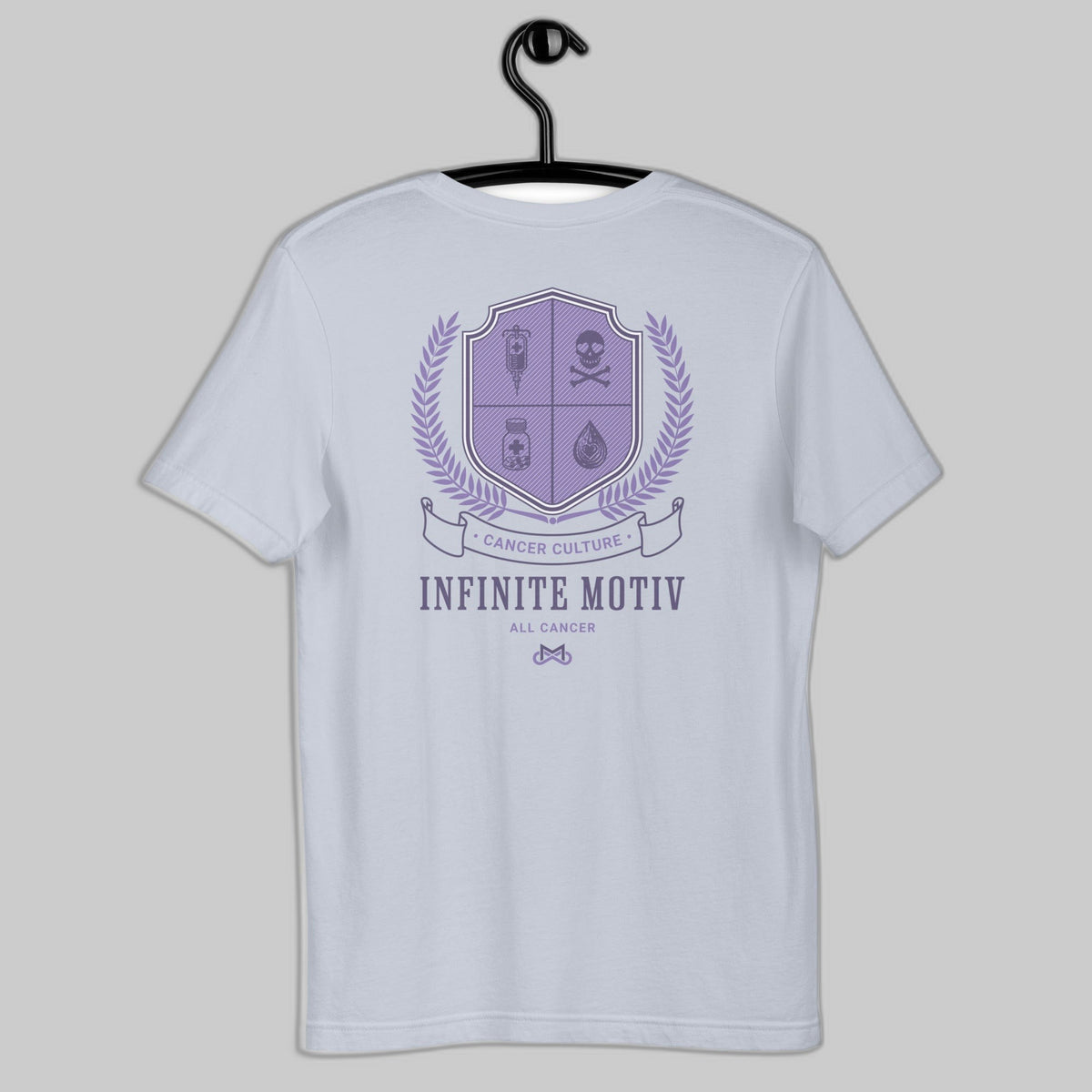 All Cancer Crest Embroidered Unisex T-Shirt