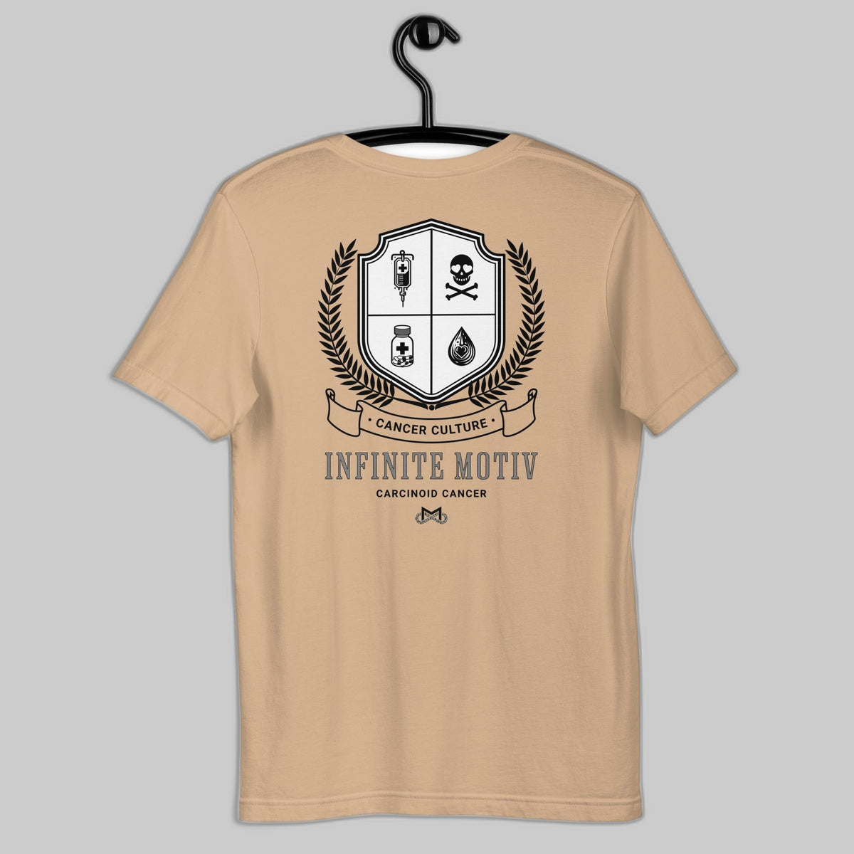 Unisex Carcinoid Cancer Crest Embroidered t-shirt
