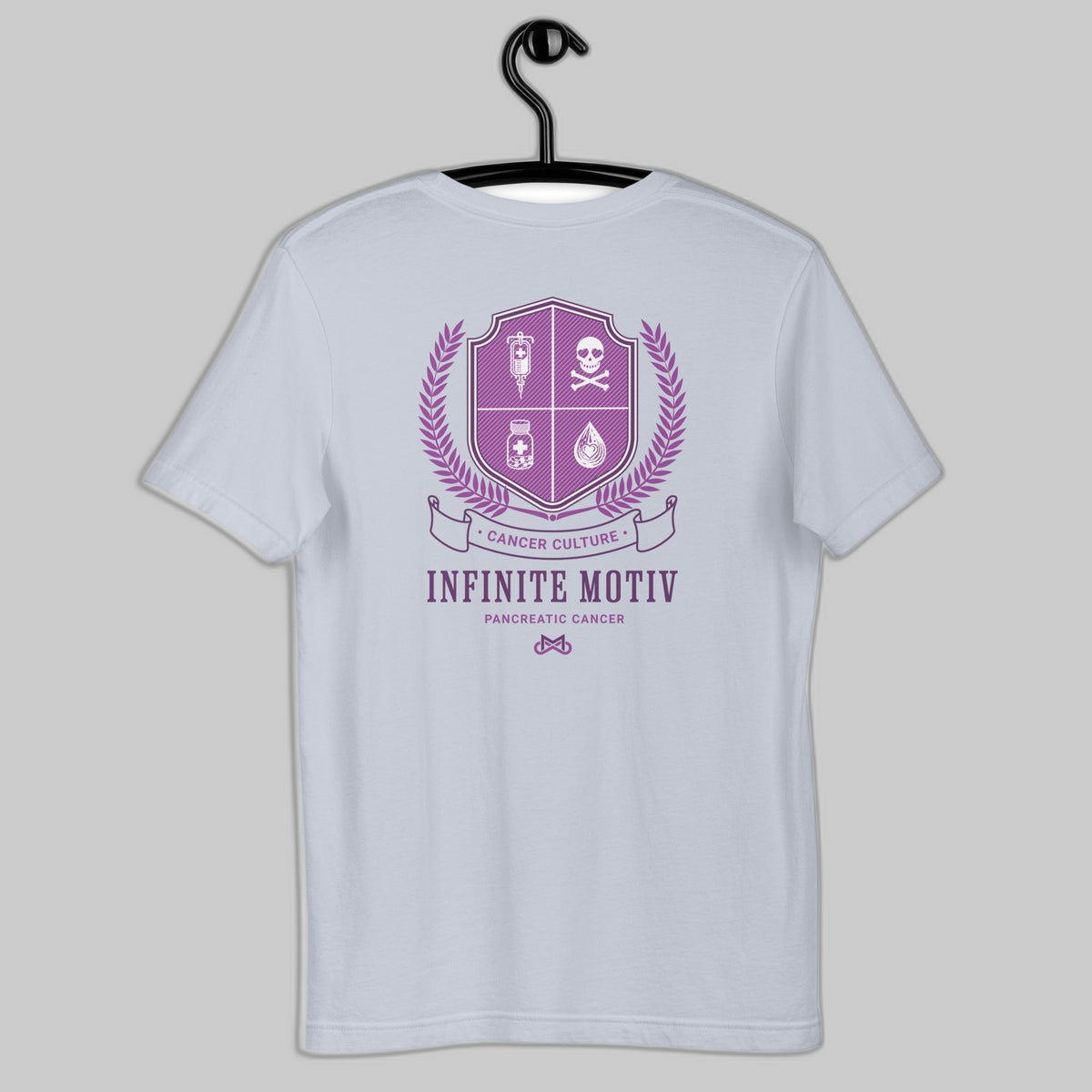 Unisex Pancreatic Cancer Crest Embroidered t-shirt