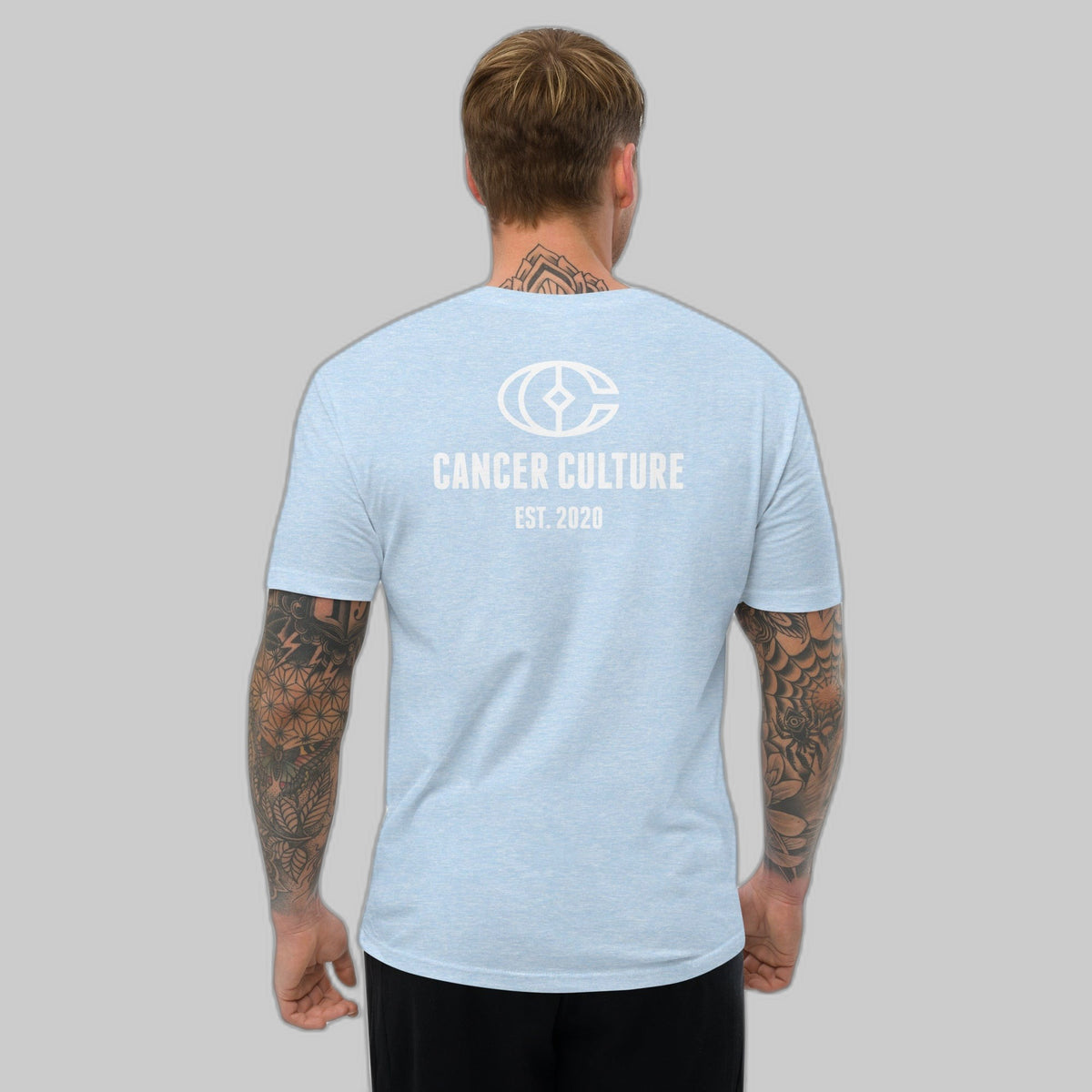 Standing Strong: Men's Cancer Awareness Black t-Shirt, cancer survivor