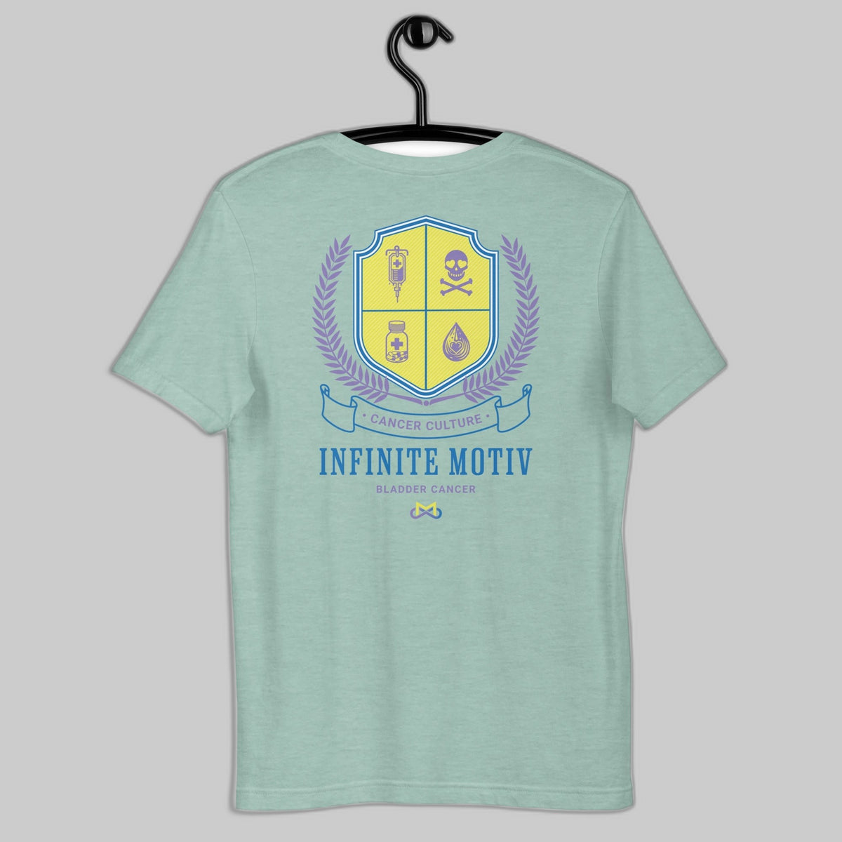 Unisex Bladder Cancer Crest Embroidered t-shirt