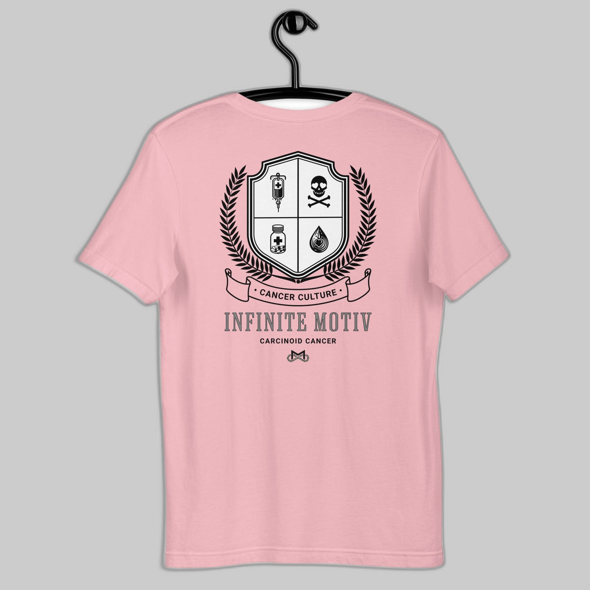 Unisex Carcinoid Cancer Crest Embroidered t-shirt
