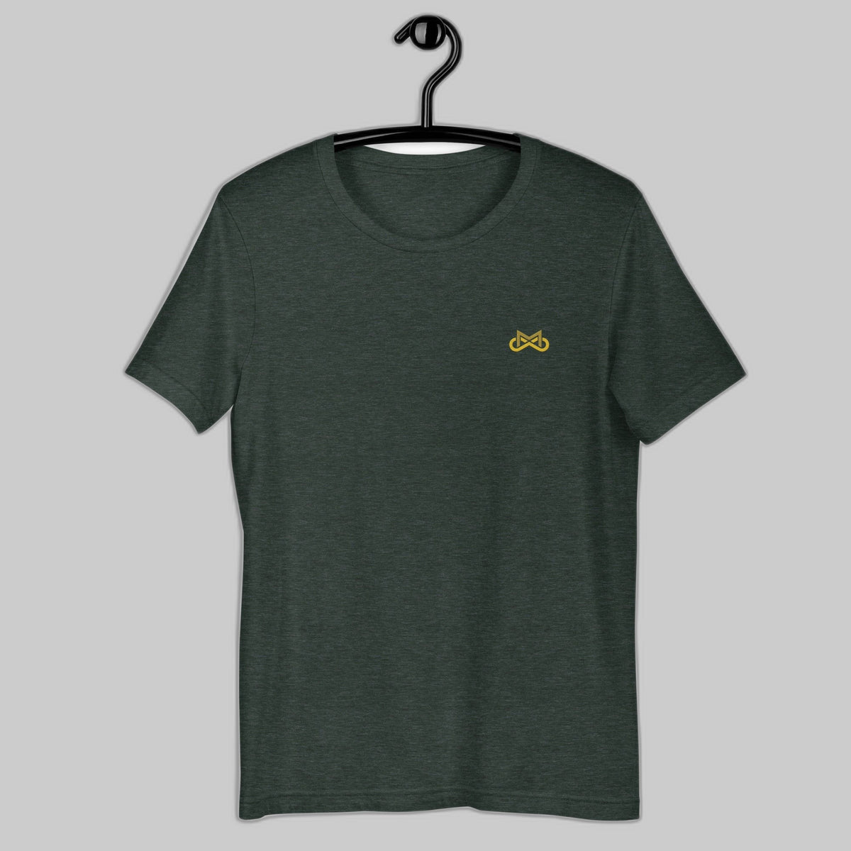 Unisex Childhood Cancer Crest Embroidered T-Shirt by Infinite Motiv