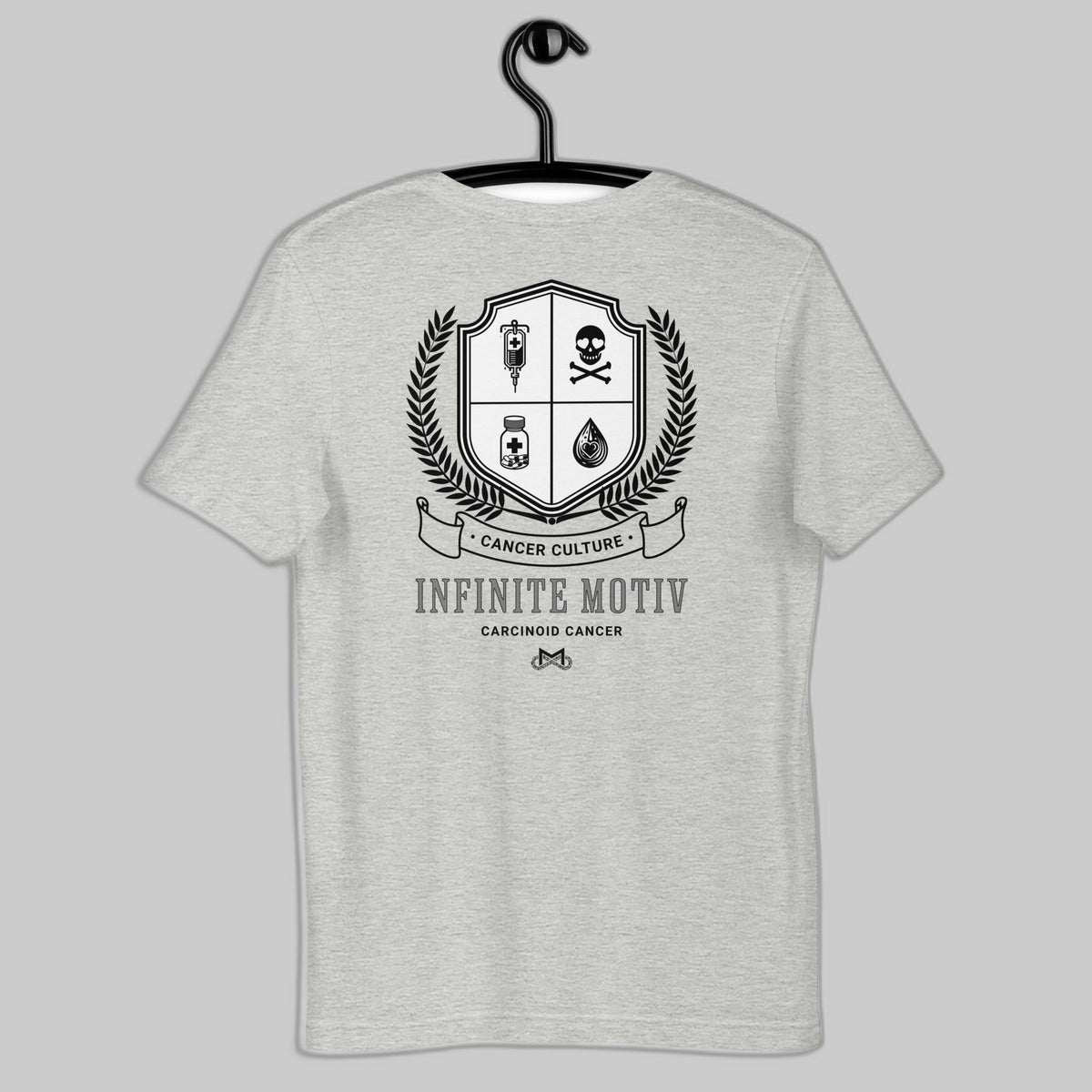 Unisex Carcinoid Cancer Crest Embroidered t-shirt