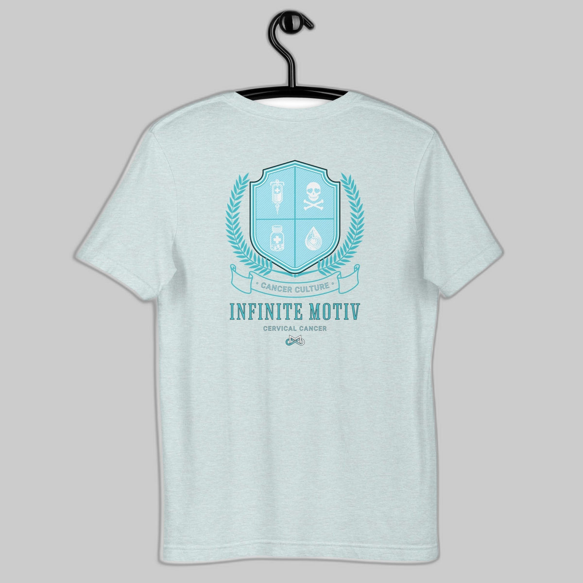 Unisex Cervical Cancer Crest Embroidered t-shirt