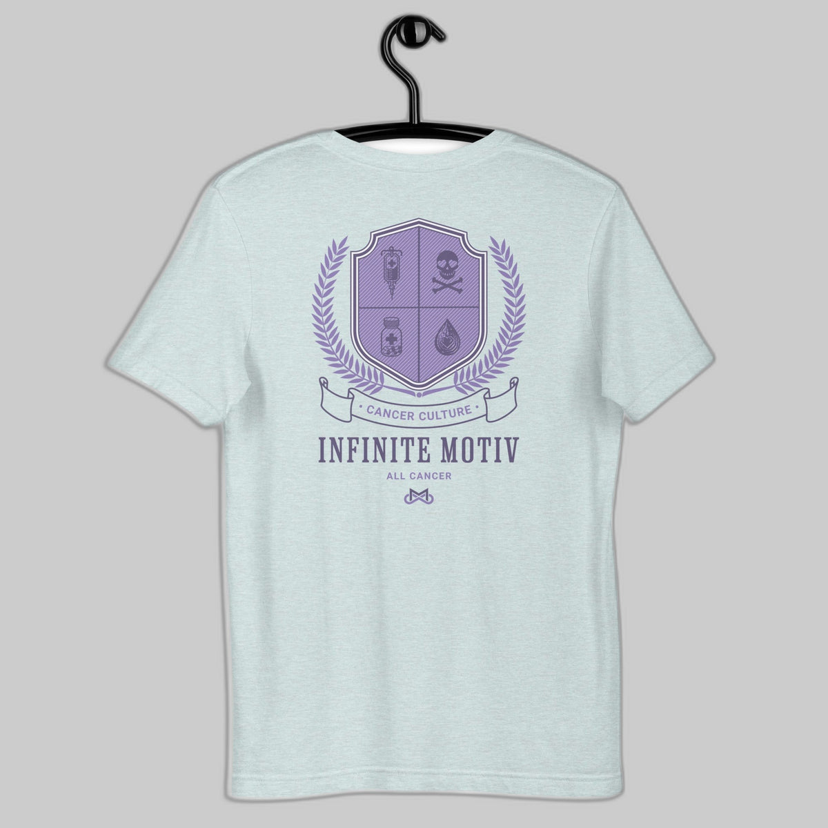 All Cancer Crest Embroidered Unisex T-Shirt