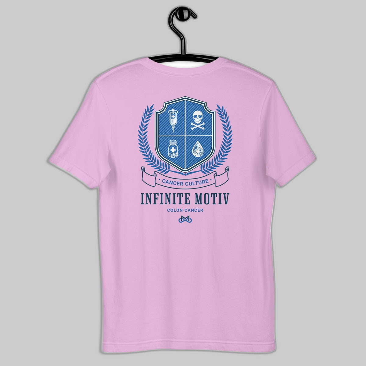 Colon Cancer Crest Embroidered Unisex T-Shirt