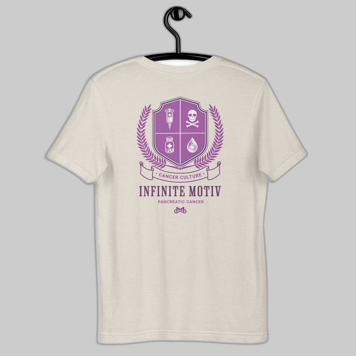 Unisex Pancreatic Cancer Crest Embroidered t-shirt