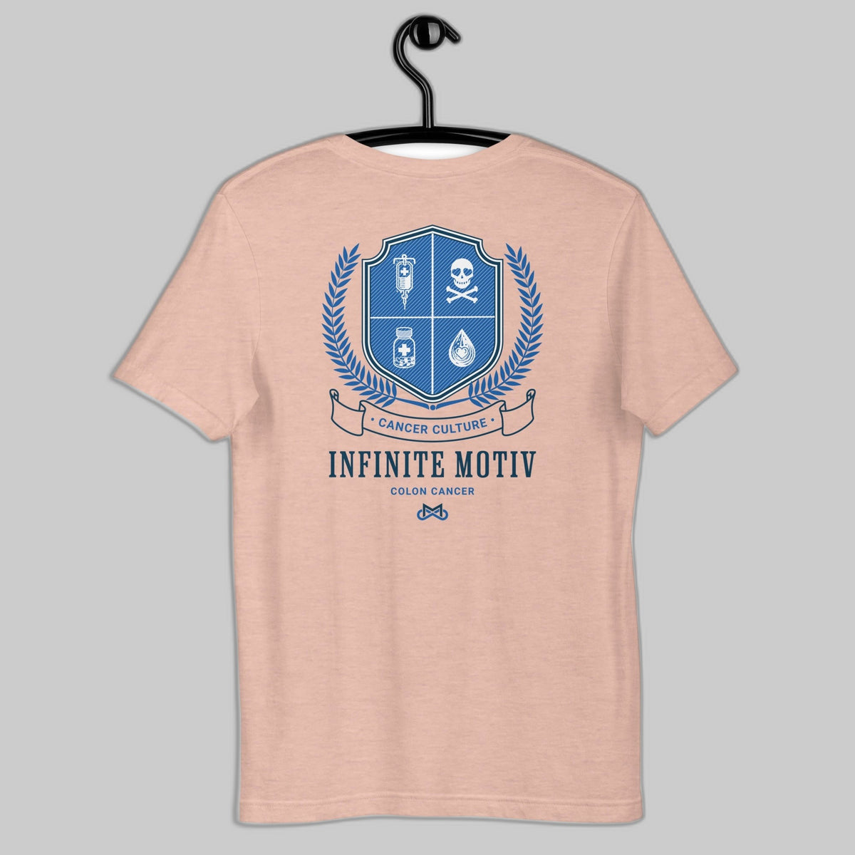 Colon Cancer Crest Embroidered Unisex T-Shirt