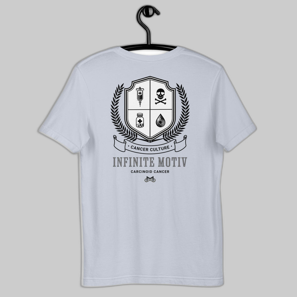 Unisex Carcinoid Cancer Crest Embroidered t-shirt