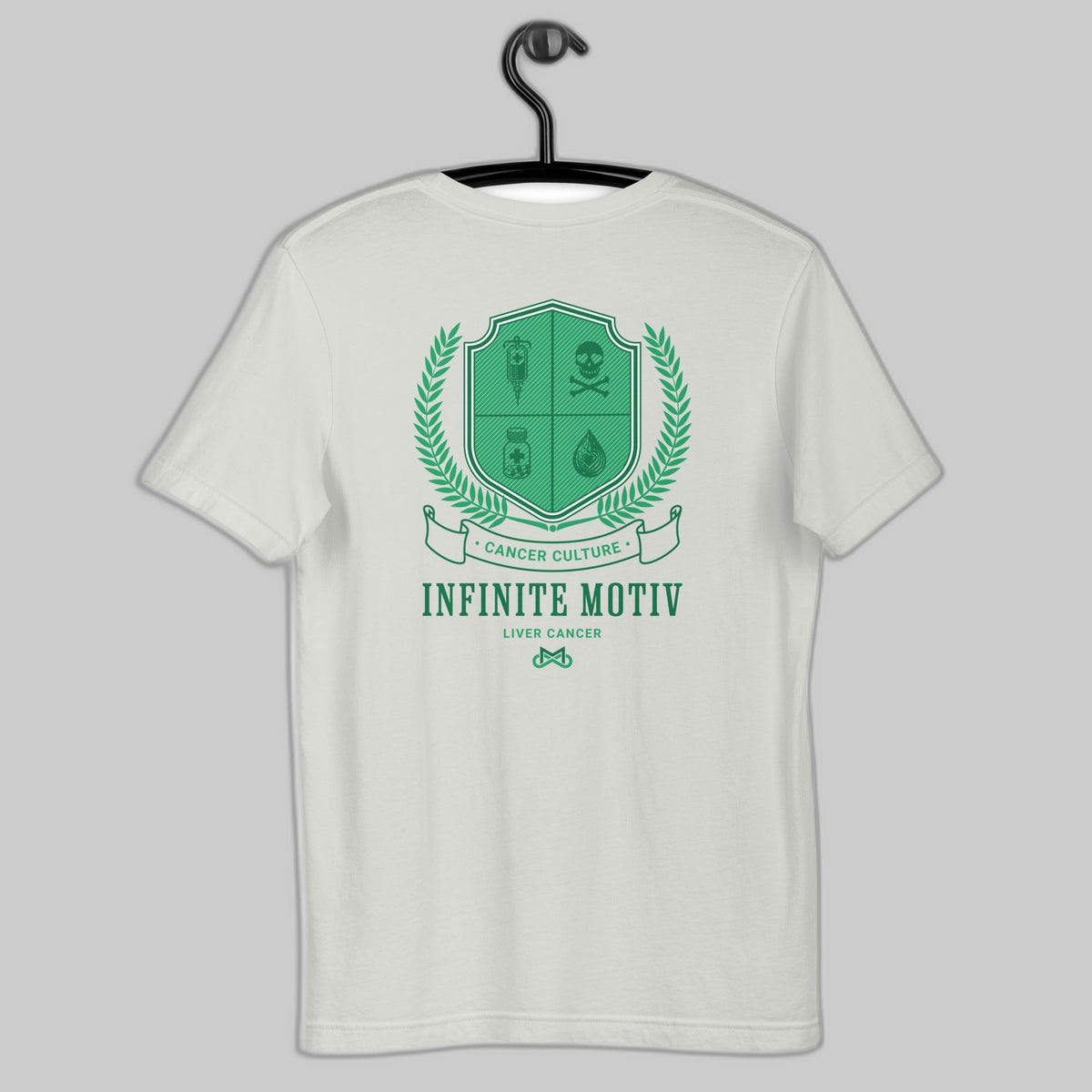 Unisex Liver Cancer Crest Embroidered t-shirt