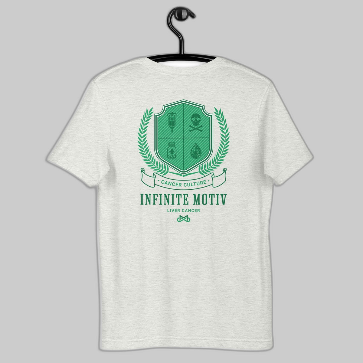 Unisex Liver Cancer Crest Embroidered t-shirt