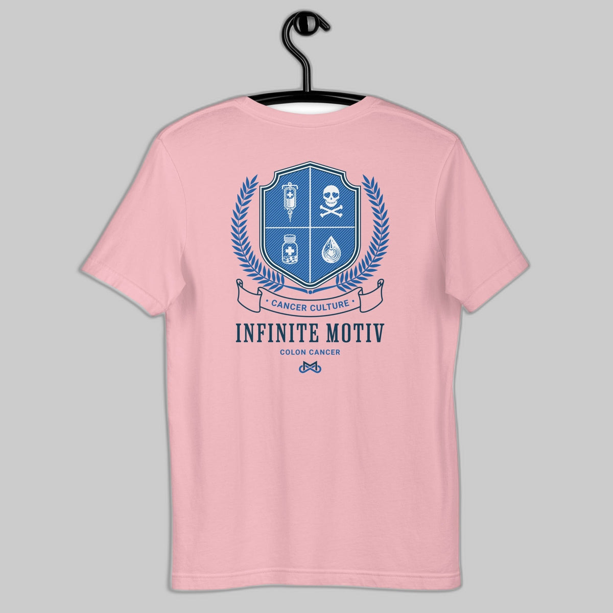 Colon Cancer Crest Embroidered Unisex T-Shirt