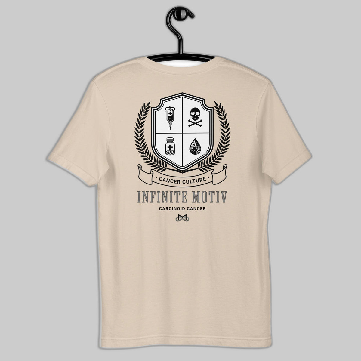Unisex Carcinoid Cancer Crest Embroidered t-shirt