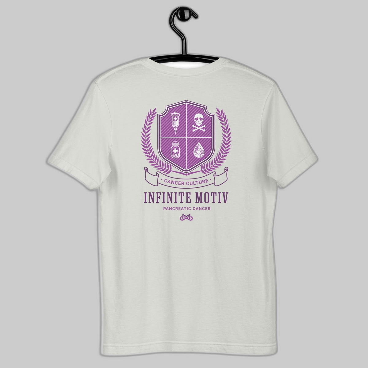 Unisex Pancreatic Cancer Crest Embroidered t-shirt