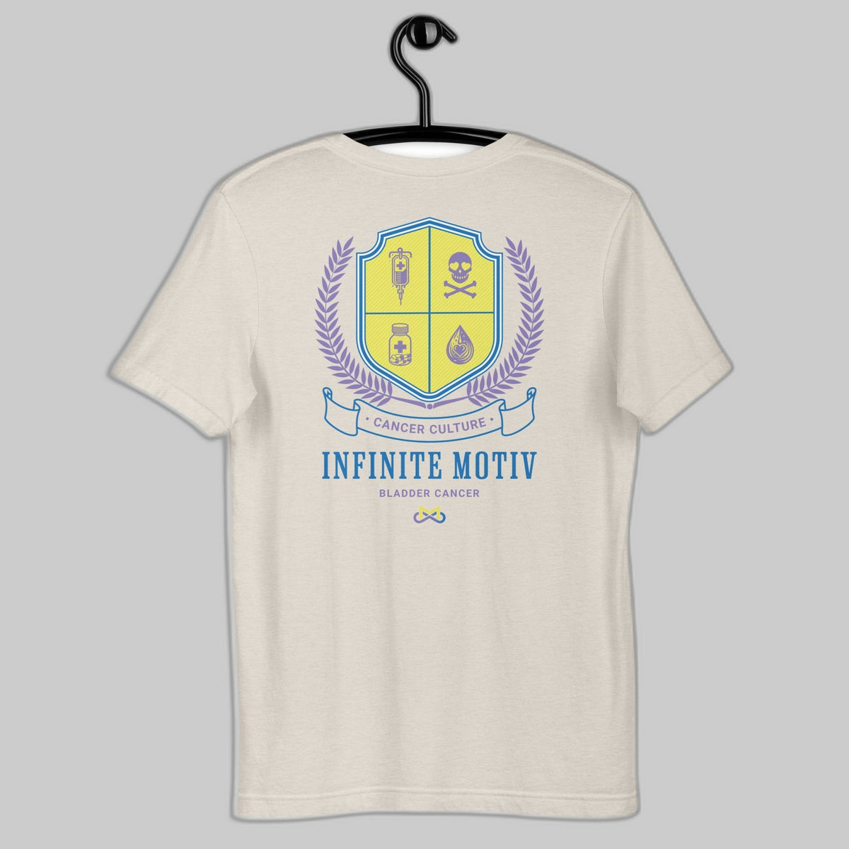 Unisex Bladder Cancer Crest Embroidered t-shirt