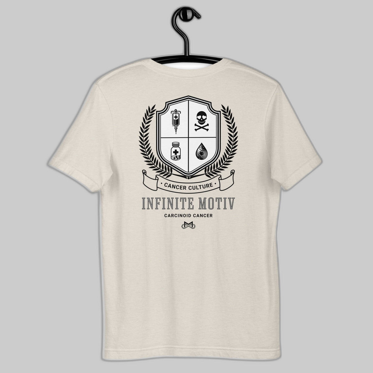 Unisex Carcinoid Cancer Crest Embroidered t-shirt