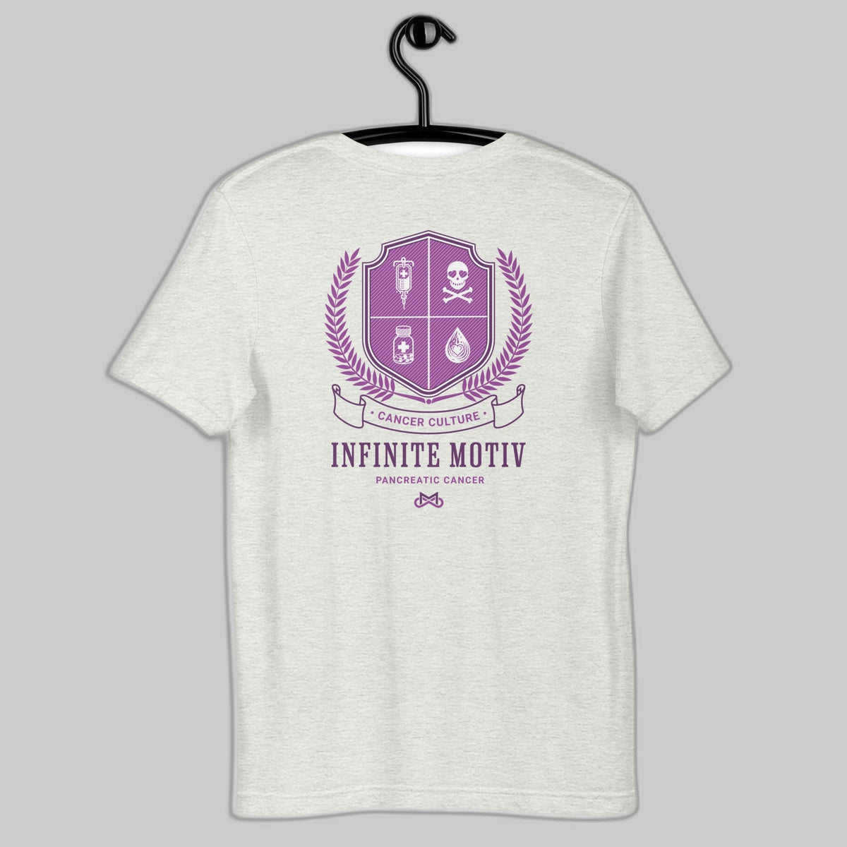 Unisex Pancreatic Cancer Crest Embroidered t-shirt