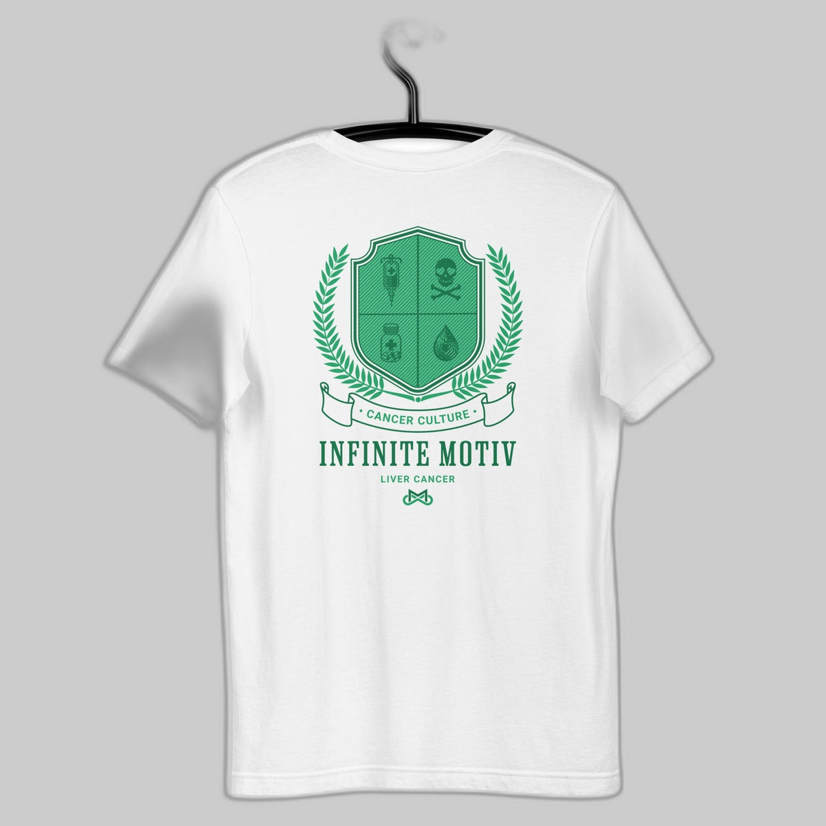 Unisex Liver Cancer Crest Embroidered t-shirt