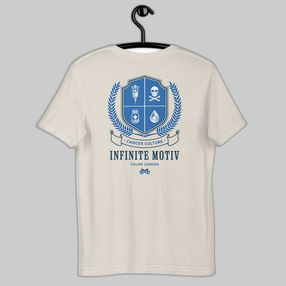 Colon Cancer Crest Embroidered Unisex T-Shirt