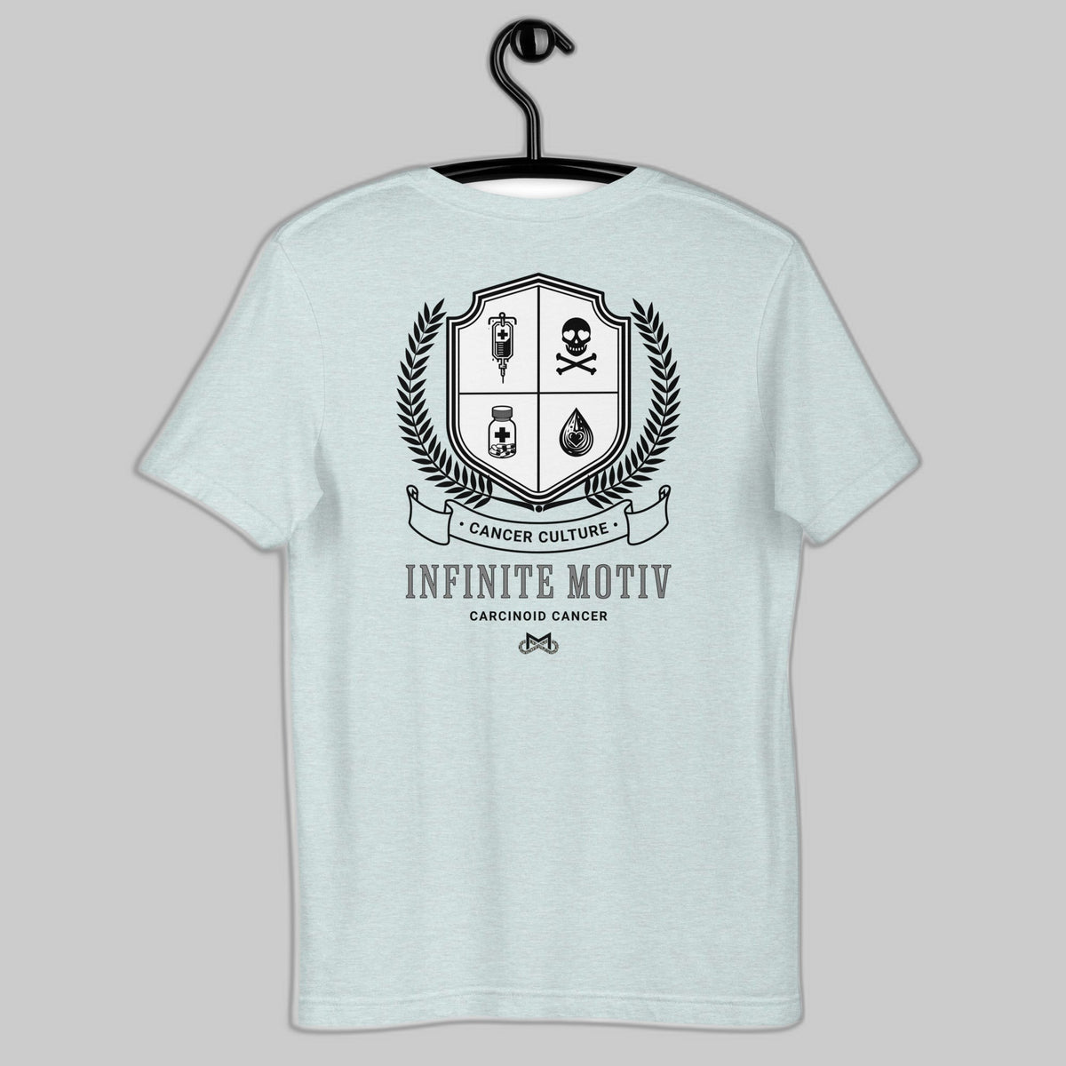 Unisex Carcinoid Cancer Crest Embroidered t-shirt