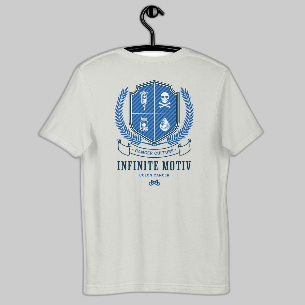 Colon Cancer Crest Embroidered Unisex T-Shirt