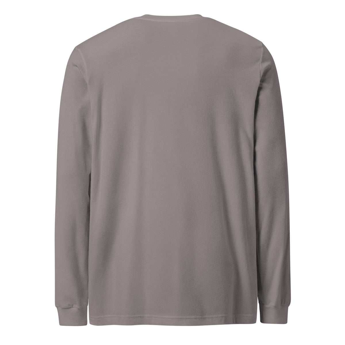 CancerCulture® Club long sleeve, black text front print, Storm, back view – cancer survivor gift