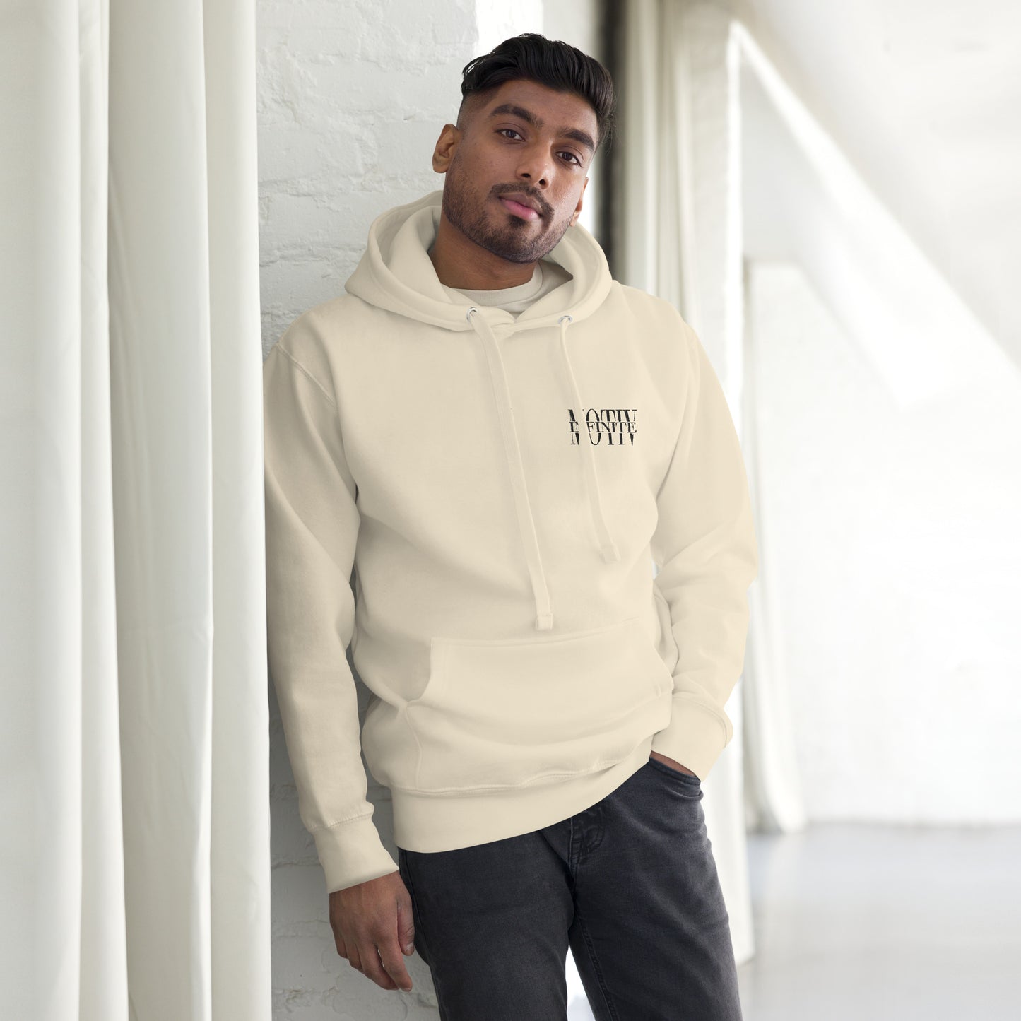 Stacked Motiv CancerCulture® Hoodie | Black Text