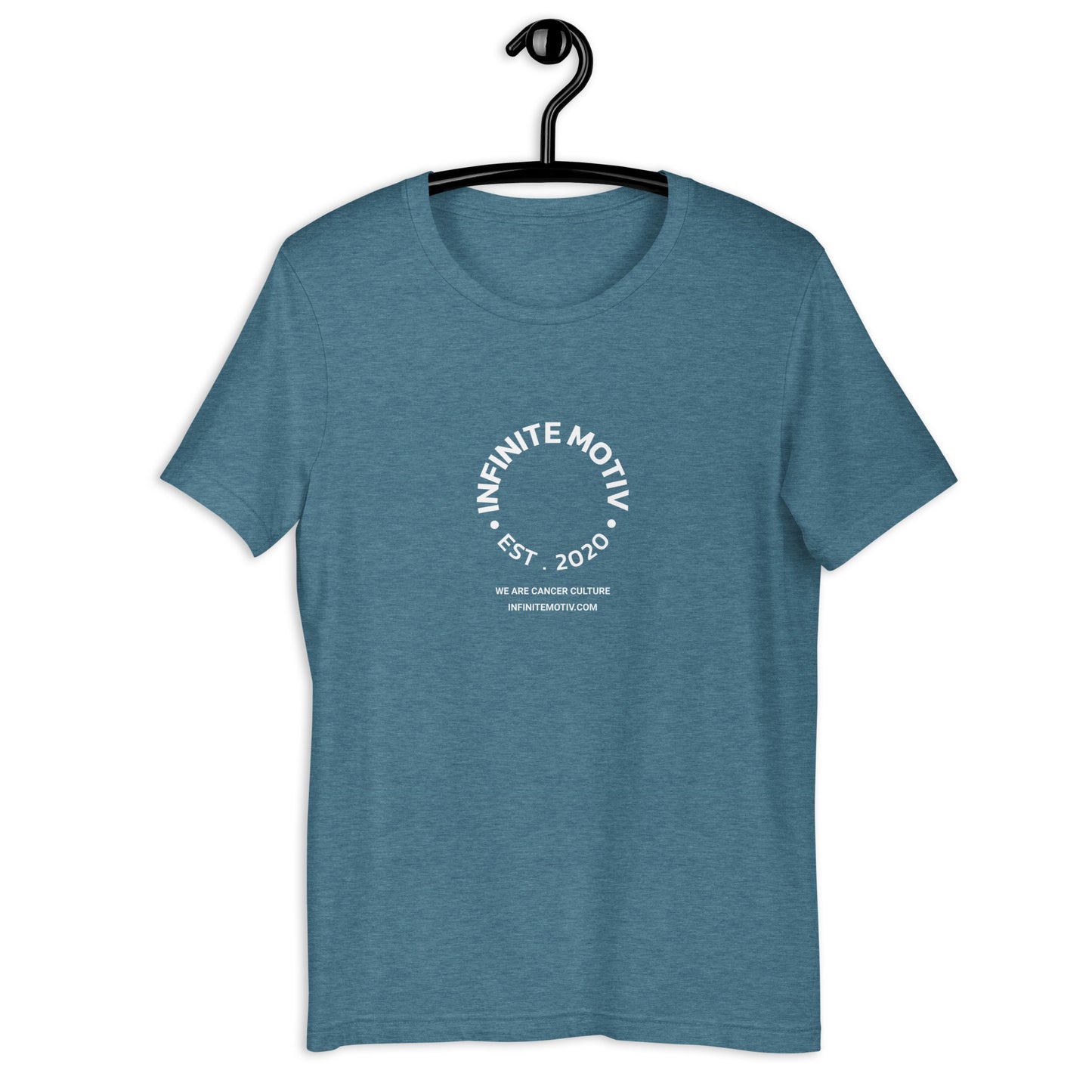 Full Circle White Cancer Awareness Unisex T-Shirt by Infinite Motiv | Soft, Lightweight Comfort for Everday Style