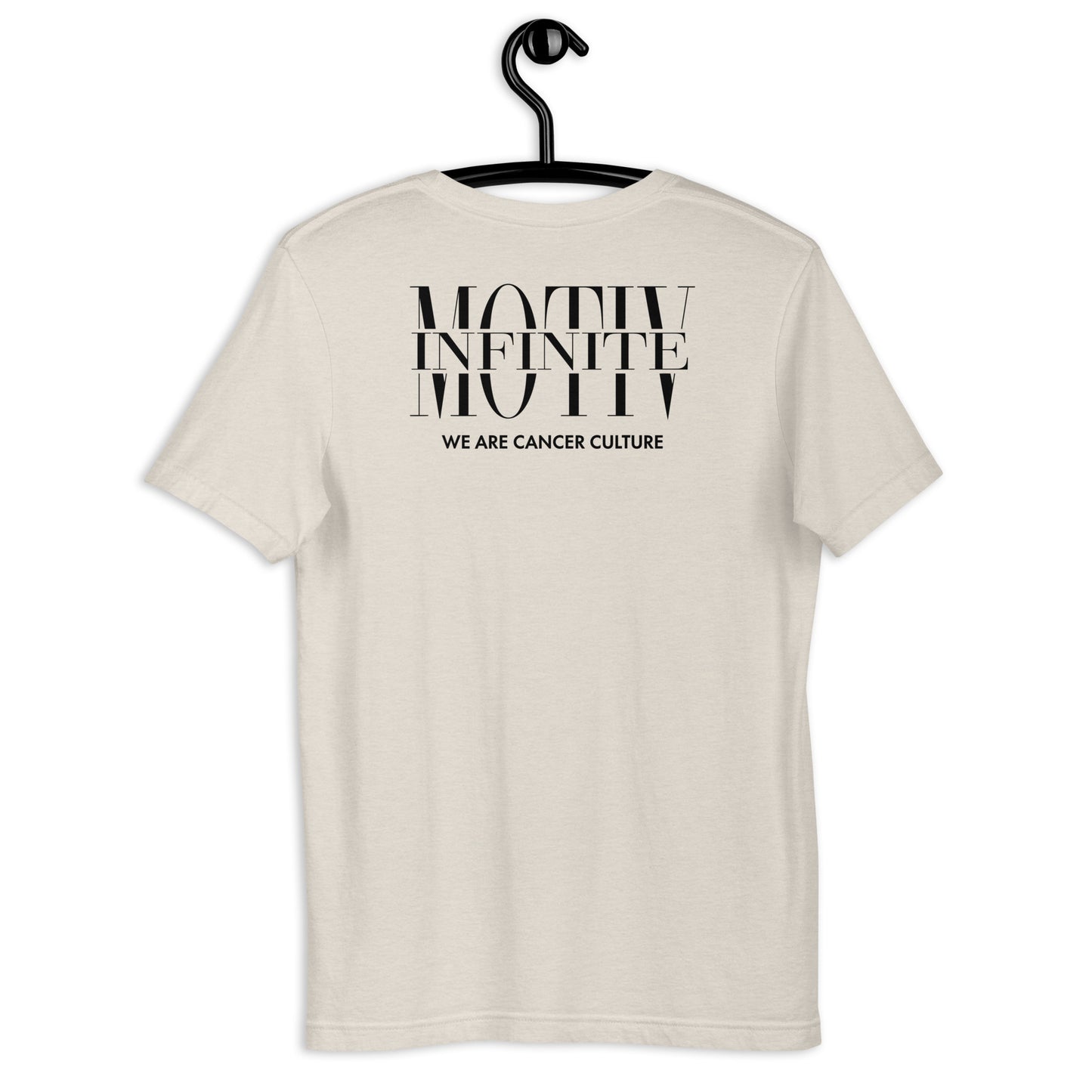Unisex Stacked Motiv Black Ink T-Shirt by Infinite Motiv | Soft, Breathable, Everday Comfort