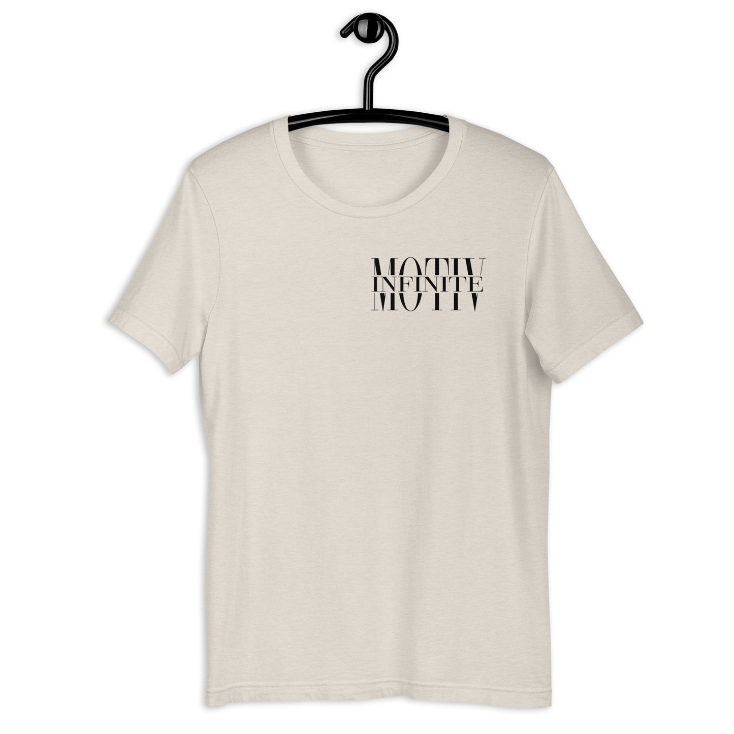 Unisex Stacked Motiv Black Ink T-Shirt by Infinite Motiv | Soft, Breathable, Everday Comfort