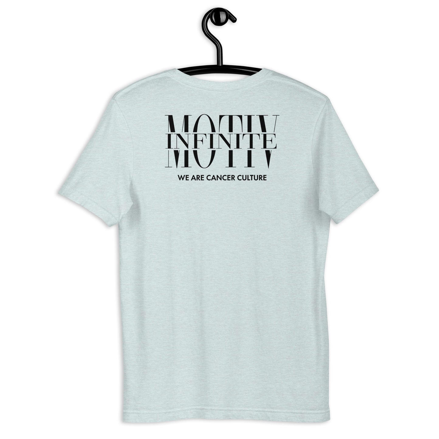 Unisex Stacked Motiv Black Ink T-Shirt by Infinite Motiv | Soft, Breathable, Everday Comfort