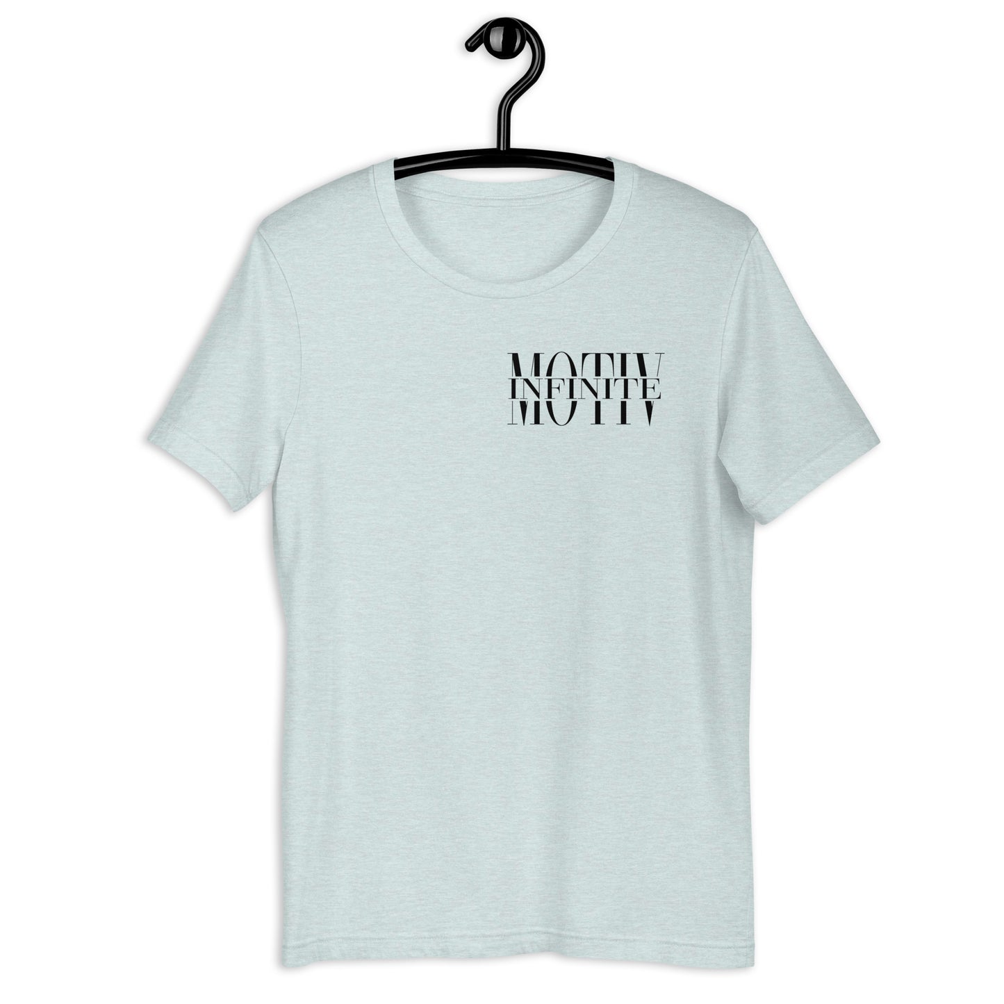 Unisex Stacked Motiv Black Ink T-Shirt by Infinite Motiv | Soft, Breathable, Everday Comfort