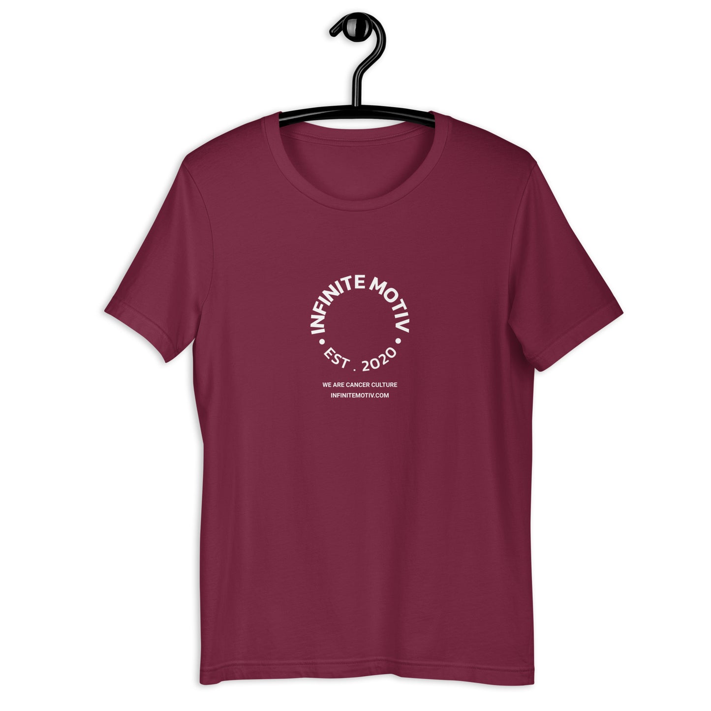 Full Circle White Cancer Awareness Unisex T-Shirt by Infinite Motiv | Soft, Lightweight Comfort for Everday Style