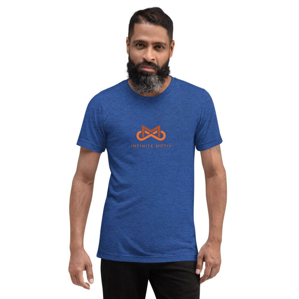 Men's Kidney Cancer Tri-blend Short sleeve t-shirt-Infinite Motiv Clothing-Kidney Cancer,Men,T-Shirts